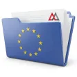 MiCA CASP licence documents in a folder with the EU flag and the MAXCORP logo