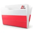 MiCA CASP licence documents for Poland in a folder with the Polish flag and the MAXCORP logo